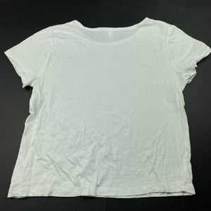 Girls Target, white cotton t-shirt / top, GUC, size 12,  