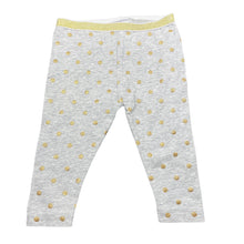 Load image into Gallery viewer, Girls Target, grey marle &amp; gold glitter leggings, EUC, size 00,  