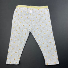 Load image into Gallery viewer, Girls Target, grey marle &amp; gold glitter leggings, EUC, size 00,  
