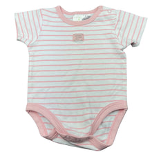 Load image into Gallery viewer, Girls Ollies Place, striped soft cotton bodysuit / romper, GUC, size 00,  