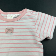 Load image into Gallery viewer, Girls Ollies Place, striped soft cotton bodysuit / romper, GUC, size 00,  