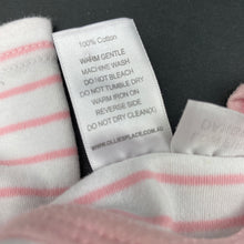 Load image into Gallery viewer, Girls Ollies Place, striped soft cotton bodysuit / romper, GUC, size 00,  