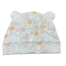 Load image into Gallery viewer, Girls Anko, green floral cotton hat / beanie, EUC, size 000,  