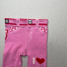 Load image into Gallery viewer, Girls Bonds, pink stretchy leggings / bottoms, GUC, size 000-00,  