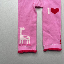 Load image into Gallery viewer, Girls Bonds, pink stretchy leggings / bottoms, GUC, size 000-00,  