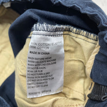Load image into Gallery viewer, Boys David Jones, dar navy stretch cotton chino pants, adjustable, Inside leg: 24cm, EUC, size 1,  