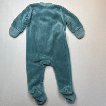 Load image into Gallery viewer, Boys Baby Berry, soft fleece zip coverall / romper, FUC, size 00,  