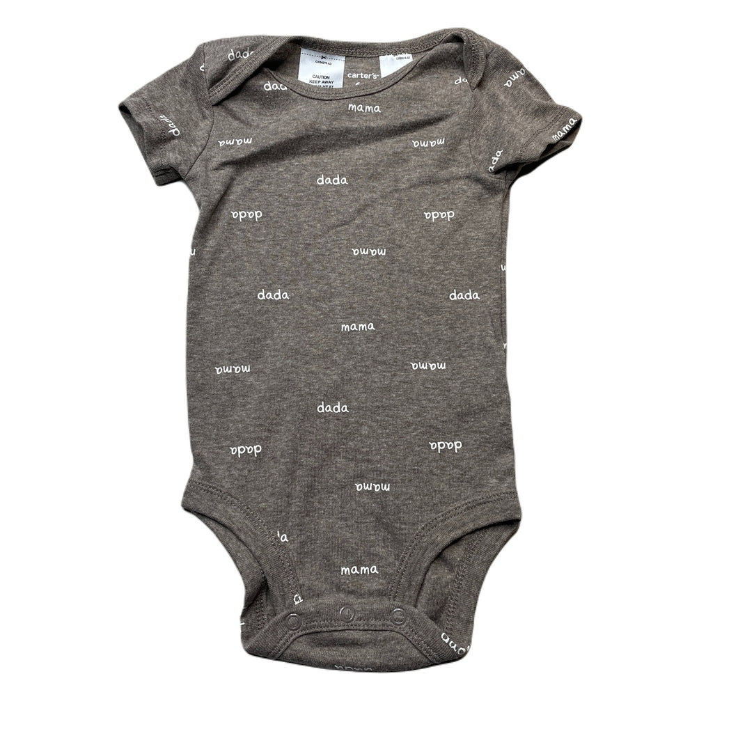 unisex Carters, soft feel bodysuit / romper, EUC, size 00,  