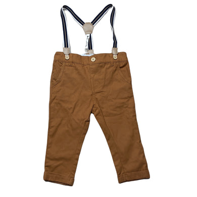 Boys Dymples, lightweight cotton pants, adjustable, braces, NEW, size 0,  