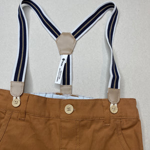 Boys Dymples, lightweight cotton pants, adjustable, braces, NEW, size 0,  