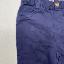 Load image into Gallery viewer, Boys Little Gent, navy cotton pants, adjustable, GUC, size 0,  