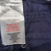 Load image into Gallery viewer, Boys Little Gent, navy cotton pants, adjustable, GUC, size 0,  