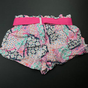 Girls Target, colourful lightweight shorts, elasticated, EUC, size 2,  