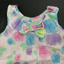 Load image into Gallery viewer, Girls Stix n Stones, lined lightweight floral cotton top, L: 37cm, GUC, size 1,  