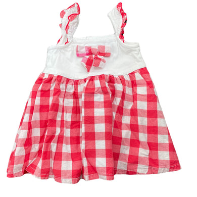 Girls Pumpkin Patch, lined cotton summer dress, FUC, size 0000, L: 33cm