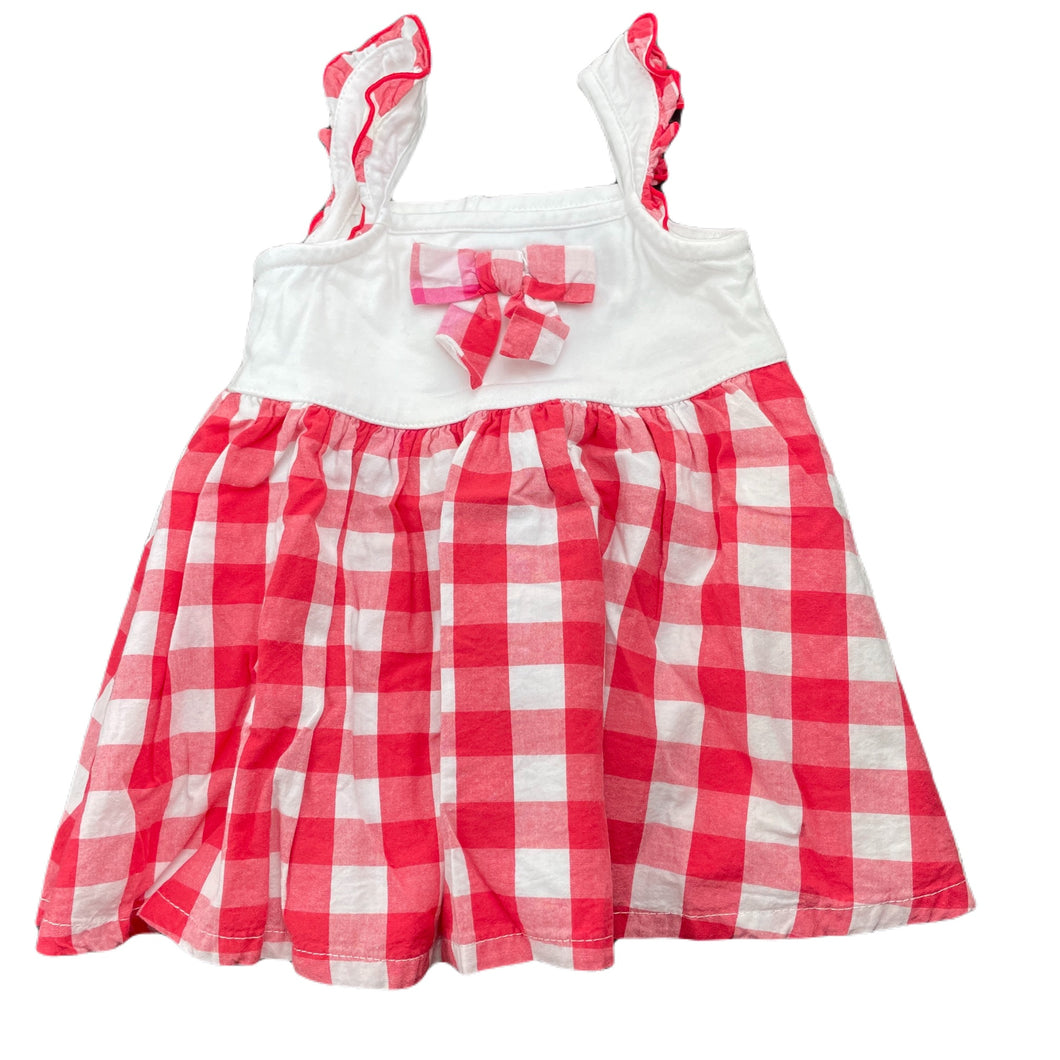 Girls Pumpkin Patch, lined cotton summer dress, FUC, size 0000, L: 33cm