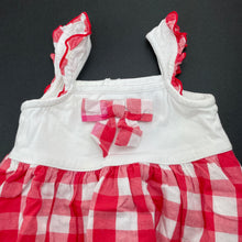 Load image into Gallery viewer, Girls Pumpkin Patch, lined cotton summer dress, FUC, size 0000, L: 33cm