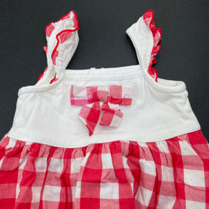 Girls Pumpkin Patch, lined cotton summer dress, FUC, size 0000, L: 33cm