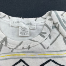 Load image into Gallery viewer, unisex Pumpkin Patch, soft cotton bodysuit / romper, GUC, size 000,  