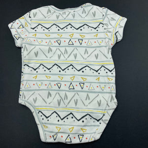 unisex Pumpkin Patch, soft cotton bodysuit / romper, GUC, size 000,  