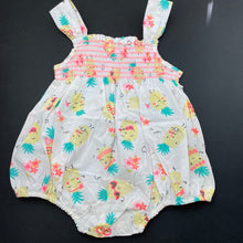 Load image into Gallery viewer, Girls Pumpkin Patch, lightweight cotton summer romper, EUC, size 00,  