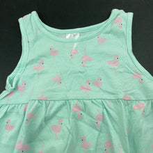 Load image into Gallery viewer, Girls Target, cotton casual dress, flamingos, EUC, size 1, L: 46cm