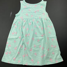 Load image into Gallery viewer, Girls Target, cotton casual dress, flamingos, EUC, size 1, L: 46cm