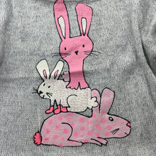 Load image into Gallery viewer, Girls Baby Berry, lightweight knit top, rabbits, EUC, size 0,  