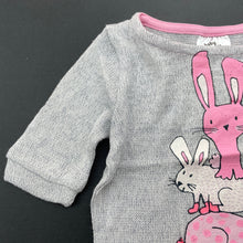 Load image into Gallery viewer, Girls Baby Berry, lightweight knit top, rabbits, EUC, size 0,  