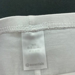 Girls Target, white leggings / bottoms, GUC, size 000,  