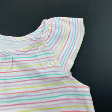 Load image into Gallery viewer, Girls Mix Baby, striped soft cotton top, EUC, size 000,  
