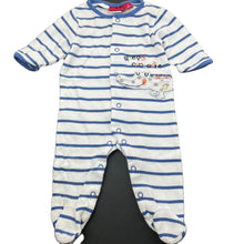 Load image into Gallery viewer, Boys Sprout, cotton coverall / romper, crocodile, FUC, size 000,  