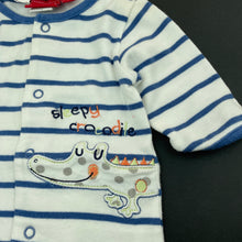 Load image into Gallery viewer, Boys Sprout, cotton coverall / romper, crocodile, FUC, size 000,  