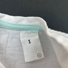 Load image into Gallery viewer, Girls Target, white cotton t-shirt / top, EUC, size 1,  