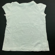 Load image into Gallery viewer, Girls Target, white cotton t-shirt / top, EUC, size 1,  
