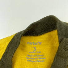 Load image into Gallery viewer, Boys Carters, yellow cotton t-shirt / top, EUC, size 000,  