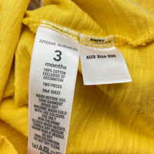Load image into Gallery viewer, Boys Carters, yellow cotton t-shirt / top, EUC, size 000,  