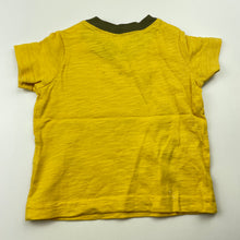 Load image into Gallery viewer, Boys Carters, yellow cotton t-shirt / top, EUC, size 000,  