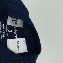 Load image into Gallery viewer, Boys Carters, navy cotton t-shirt / top, EUC, size 000,  