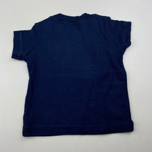 Load image into Gallery viewer, Boys Carters, navy cotton t-shirt / top, EUC, size 000,  