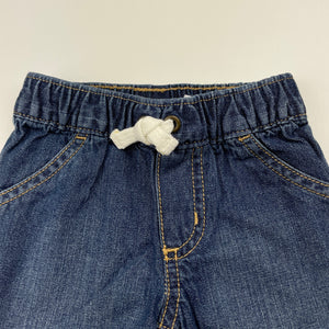 Boys Carters, lightweight denim pants, elasticated, EUC, size 000,  