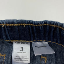 Load image into Gallery viewer, Boys Carters, lightweight denim pants, elasticated, EUC, size 000,  