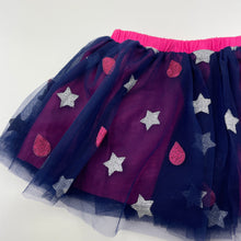 Load image into Gallery viewer, Girls Pumpkin Patch, lined navy tulle skirt, built-in shorts, EUC, size 00,  