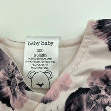 Load image into Gallery viewer, Girls Baby Baby, lightly wadded floral top, EUC, size 000,  