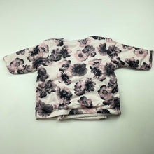Load image into Gallery viewer, Girls Baby Baby, lightly wadded floral top, EUC, size 000,  