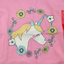 Load image into Gallery viewer, Girls Target, pink cotton long sleeve t-shirt / top, unicorn, NEW, size 1,  