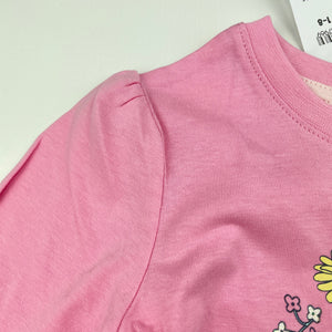 Girls Target, pink cotton long sleeve t-shirt / top, unicorn, NEW, size 1,  