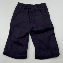 Load image into Gallery viewer, Girls Esprit, cotton lined dark purple pants, adjustable, EUC, size 3 months,  