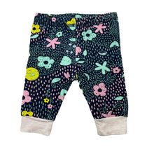 Load image into Gallery viewer, Girls Target, navy floral leggings / bottoms, EUC, size 0000,  