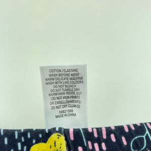 Girls Target, navy floral leggings / bottoms, EUC, size 0000,  